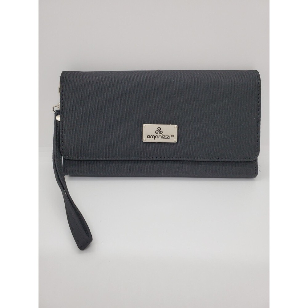 Women's Organizzi Wallet Black Clutch Strap